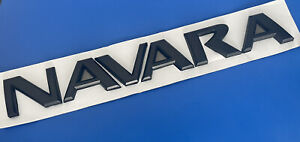 Nissan Navara Boot Badge/Side Skirt badge Self Adhesive back Matt Black