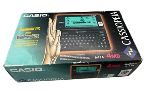 Cassiopeia A-11A RARE Vintage PDA Pocket Computer Casio on Windows CE 1.0 Stylus - Picture 1 of 9