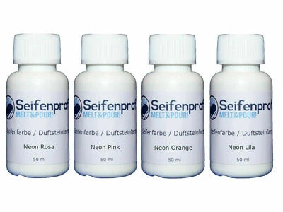 Seifenfarben - 200ml Sortiment Set1 ( große Auswahl ) 4 x 50ml - Bild 1 von 4