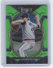 2023 Panini Select #53 Jack Morris Neon Green Prizm #'d /75