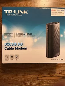 TP-LINK CABLE MODEM TC-7610 DOCSIS 3.0 NEW - UNBELIEVEABLE PRICE & Free Shipping - Picture 1 of 5