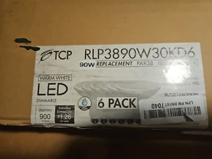 TCP RLP3890W30KD6 LED Flood Light Bulbs Dimmable Outdoor PAR38 Wet Location, ... - Picture 1 of 1