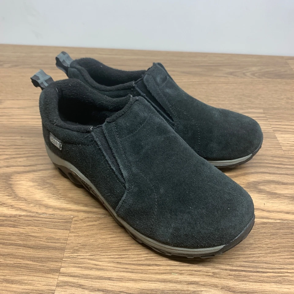 Zapatos informales Merrell Jungle Moc Frosty sin cordones negros talla 3 M para niños Foto 1 de 4