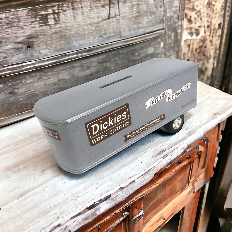 Ertl Diecast Dickies Williamson-Dickie Work Clothes Truck Trailer Bank - Image 1 of 2