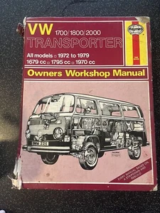 Haynes VW Transporter Book 1700 1800 2000 1972 1979 72 79 Workshop Repair Manual - Picture 1 of 2