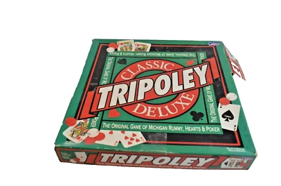 Tripoley Deluxe Card Board Game Cadaco Game Tray Chips Cards - Image 1 of 4