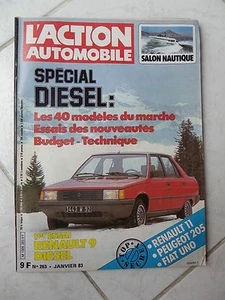 Revista Acción Automóvil N°263 Renault 9 Diésel Fuego TD Peugeot 205 Fiat Uno - Bild 1 von 1