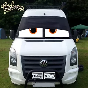 CRAFTER MERCEDES SPRINTER FENSTERABDECKUNG VERDUNKELUNG BLIND CAMPER AUGEN GRÜN - Bild 1 von 3