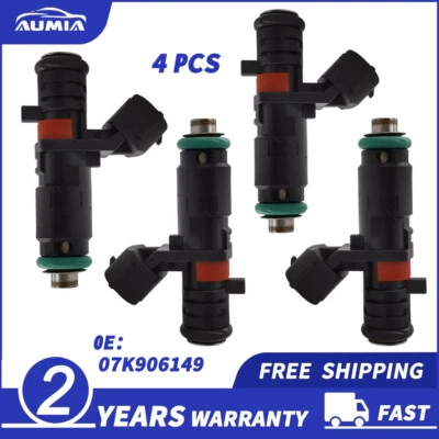 Set of 4 Fuel Injectors For Volkswagen Jetta 2.0L L4 2012 2013 2014 2015-2018 - Изображение 1 из 4