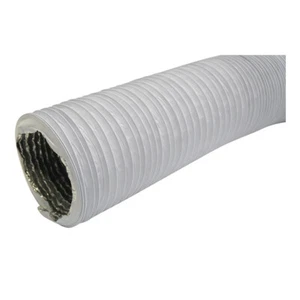 Bianco Multistrato Flessibile Condotto Hose100mm/1m PVC Filo Rinforzato' Tubo - Picture 1 of 2