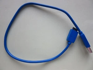 Genuine Blue WD Western Digital USB 3.0 Cable Lead External HDD Hard Drive 0.5M - Picture 1 of 5
