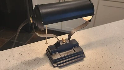 АНТИКВАРНАЯ чугунная настольная лампа ОРЕЛ 1930-х годов в стиле ар-деко — полностью восстановлена - Изображение 1 из 4