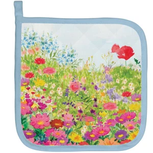 Michel Design Works Cotton Kitchen Potholder The Meadow Wildflowers - Picture 1 of 1