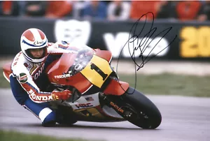Freddie Spencer Fast Freddie 500cc World Champion Moto GP Hand Signed Photo BQ - Picture 1 of 1