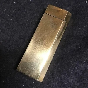 Vintage Cartier Overhauled Gas Lighter Pentagon Shape Gold w/o Box - Picture 1 of 12