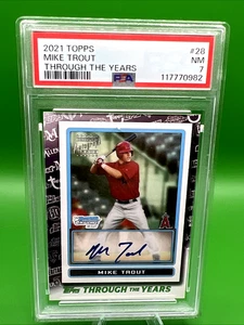Mike Trout 2021 Bowman Chrome Through the Years #TTY-28 PSA 7 - Bild 1 von 8