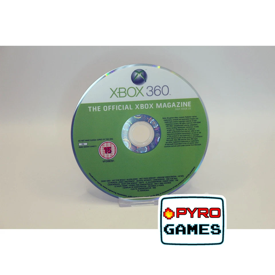 Xbox 360 Official Magazine Issue 22 July 2007 Demo Disc (Disc Only) - Xbox 36... - Image 1 of 1