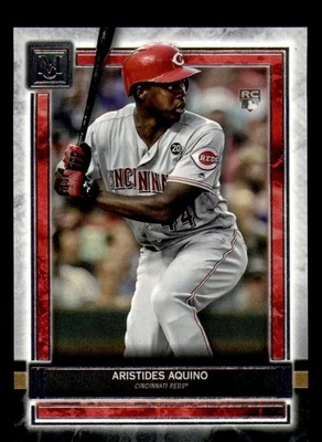 2020 Topps Museum Collection #28 Aristides Aquino RC - Cincinnati Reds - Image 1 of 3