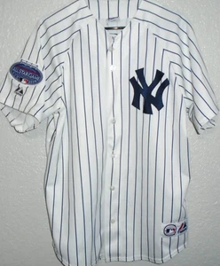 Derek Jeter 2008 New York Yankees Home White Jersey w/ All Star Patch sz Large - Picture 1 of 3