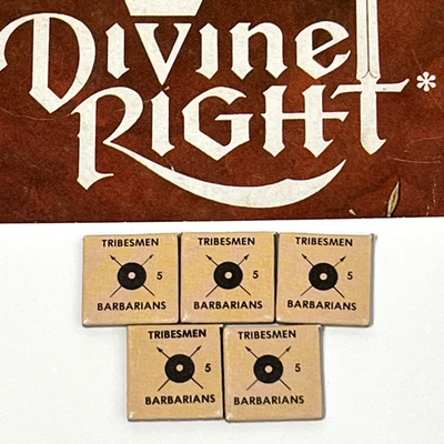 Vintage 1979 TSR - Divine Right "TRIBESMEN - BARBARIAN" Counters Replacement Set - Image 1 of 4
