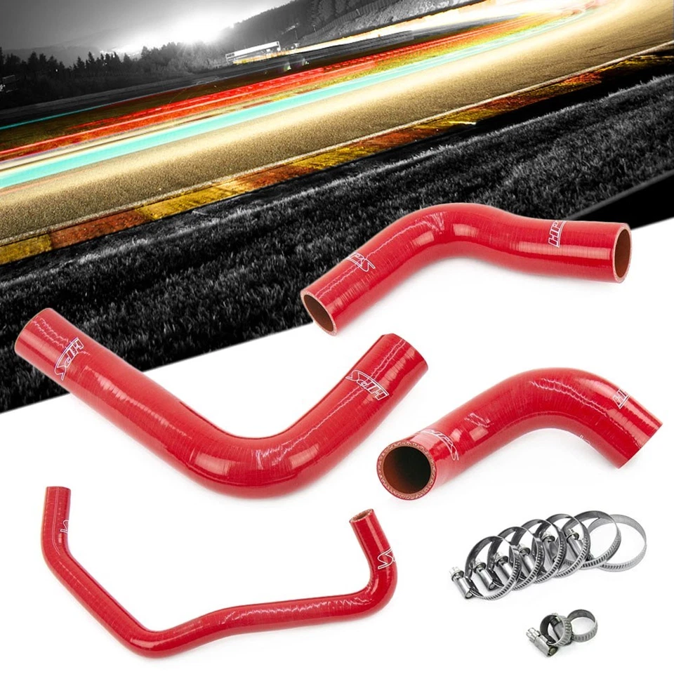 HPS Red 3-Ply Silicone Radiator Hose Kit For 16+ Lexus GS350 RC350 RC300 3.5L V6 - Image 1 of 1