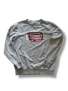 Men’s Tommy Hilfiger Grey Sweater – Size L – Excellent – Same Day Shipping - Picture 1 of 11