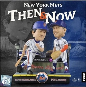 Keith Hernandez & Pete Alonso NEW YORK METS “Then & Now” Bobblehead - Picture 1 of 3