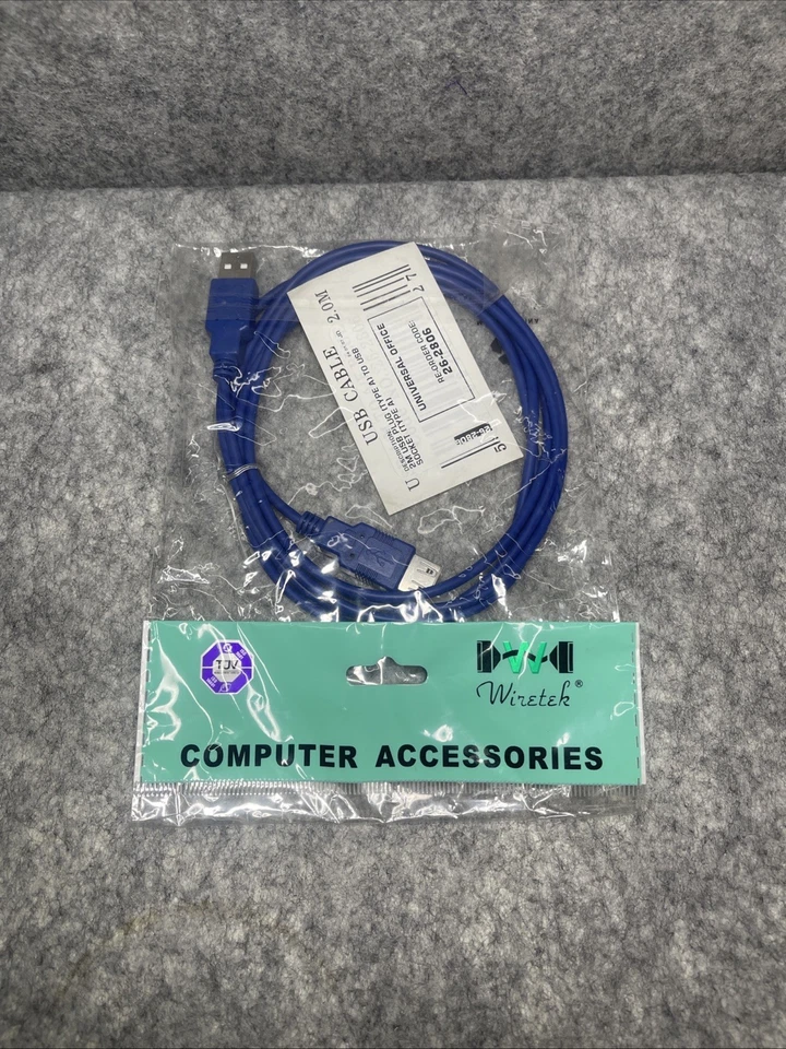 USB 2.0 Cable Extension Lead A Plug to Socket 2m In Blue - Image 1 of 1