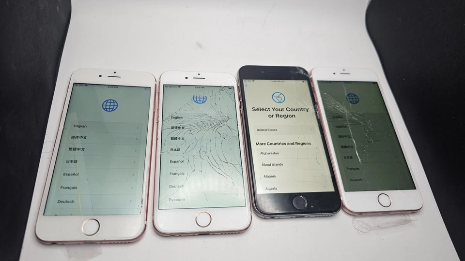 Lot of 4 Apple iPhone 6s A1633 - *FOR PARTS* - Image 1 of 4