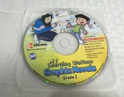 MCGRAW HILL MY MATH / LEARNING STATIONS / GRAPHICS NOVELS / GRADE 2 / CD-ROM - Image 1 of 2