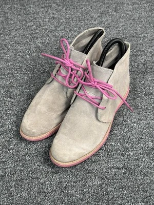 Cole Haan Dress Shoe Womens Size 5.5 Grey Suede Purple  - Image 1 of 4