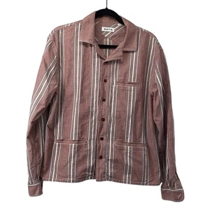 Kotn Herren Agami Hemd Langarm 100% Baumwolle Apfelbutter Rot Portugal - Bild 1 von 7