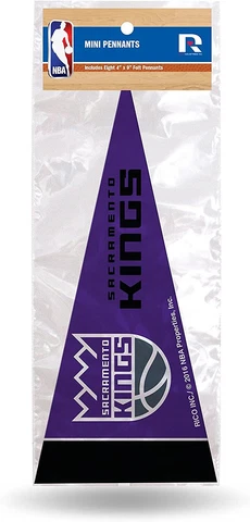 Sacramento Kings Mini Pennants, 4" x 9" - Licensed by Rico - Made In USA Cover