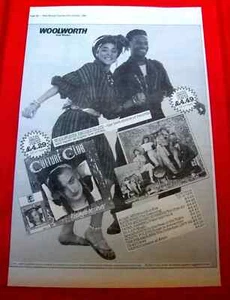 Culture Club Kissing To Be Clever Vintage ORIG 1982 Press/Mag ADVERT Poster-Size - Picture 1 of 3