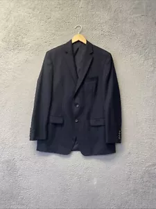Ralph Lauren Mens Single Breasted Custom Suit 40R / 34W Navy Blue /111-56 - Picture 1 of 18
