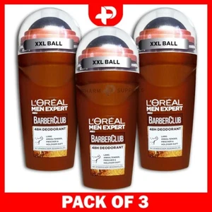 L'Oreal Men Expert Barber Club Deodorant Cedarwood Fragrance Roll On 50ml 3 Pack - Picture 1 of 1