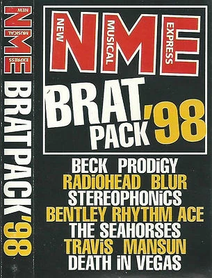 Various ‎Brat Pack '98 CASSETTE ALBUM PROMO BECK PRODIGY RADIOHEAD BLUR TRAVIS - Image 1 of 4