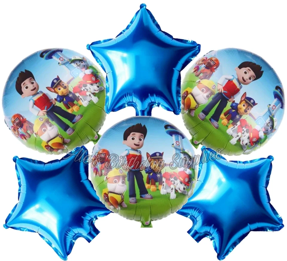 Conjunto de 6 balões de patrulha pata suprimentos para festa de aniversário - Imagem 1 de 1