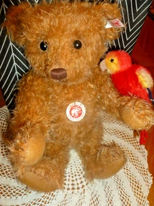 Steiff Alexander LED 00118/Teddy Bear EAN 034978 with Parrot 118/1500, 1913 - Picture 1 of 10
