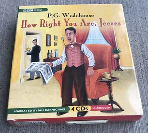 How Right You Are Jeeves CD Audiobook 4 Disc Set Wodehouse New 2001 Free Ship - Imagen 1 de 2