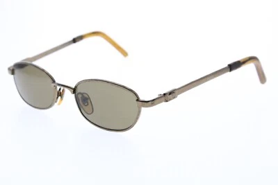 90s VTG Gianni Versace H2100 Sunglasses Bronze Oval Small Medusa  - Image 1 of 4