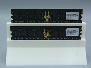 2x 2GB GEIL Black Dragon GB28GB6400C5QC 4GB DDR2 800MHz PC2-6400 PC RAM Kit - Picture 1 of 2
