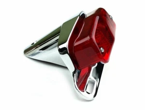 Tail Light 564 Lucas-type Chrome Triumph Norton Cafe Racer Custom Vintage Brit - Picture 1 of 11