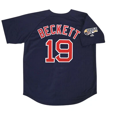 Josh Beckett 2007 Boston Red Sox Alt Navy World Series Jersey Men's (S-3XL) - Image 1 of 4