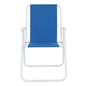 New Outdoor Recliner Beach Sand Chair Oxford Cloth Iron, Portable Backpack, Blue - Picture 1 of 4