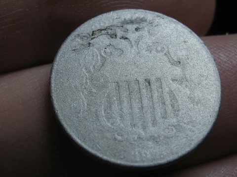 1875 Shield Nickel 5 Cent Piece Cover
