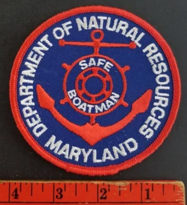 Department of Natural Resources Maryland Safe Boatman Patch - Picture 1 of 2