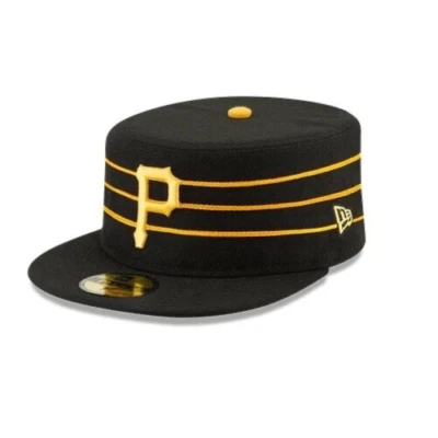 Pittsburgh Pirates New Era Fitted Hat MLB Authentic Pillbox Stripe Cap Sz. 6 5/8 - Image 1 of 4