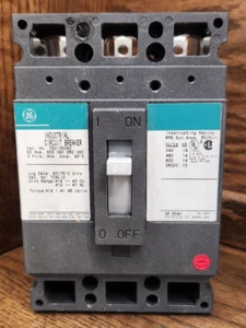GENERAL ELECTRIC TED136060WL CIRCUIT BREAKER 60 AMP | 3 POLE | 600VAC - Picture 1 of 8