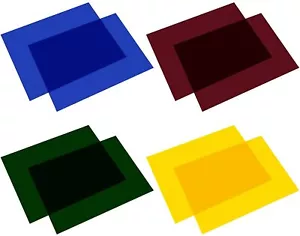 Foto Gel Filtri Luce Correzione Colore Fogli Luce per 800W Testa Rossa 40x50cm - Foto 1 di 15